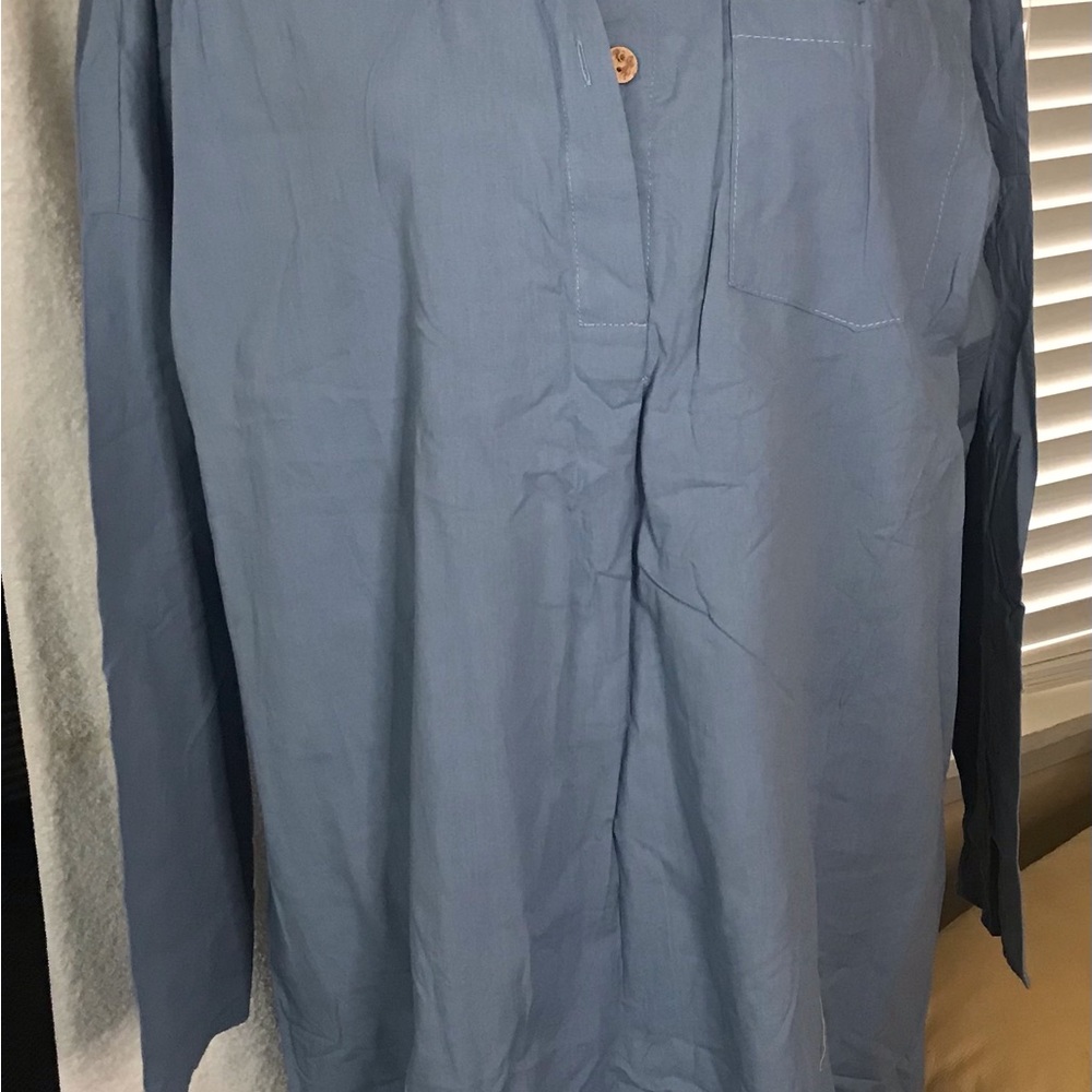 Misslook womens lightweight 100% cotton shirt dress/top. Size 2 XL.